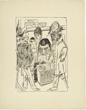 Max Beckmann. The Beggars (Die Bettler) from the portfolio Trip to Berlin 1922 (Berliner Reise 1922). 1922