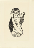 Max Beckmann. Dancing (Tanzende) from the second Ganymede-Portfolio (zweite Ganymed-Mappe). (1922)