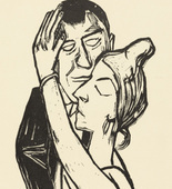 Max Beckmann. Dancing (Tanzende) from the second Ganymede-Portfolio (zweite Ganymed-Mappe). (1922)
