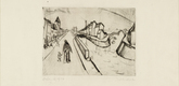 Erich Heckel. Canal near Ostende (Kanal bei Ostende). 1916