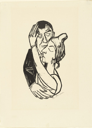 Max Beckmann. Dancing (Tanzende) from the second Ganymede-Portfolio (zweite Ganymed-Mappe). (1922)