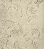 Wilhelm Lehmbruck. Study Sheet: Latin Quarter (Studienblatt: Quartier Latin). (1911, printed 1920)