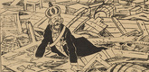Carl Olof Petersen. Russian Hangover (Russischer Katzenjammer) (plate, p. 226) from the periodical Kriegszeit. Künstlerflugblätter, vol. 1, no. 56 (1 Nov 1915). 1915