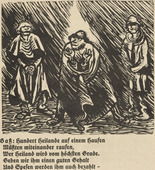 Ernst Barlach. Group of Three Figures: Bass, Soprano, Tenor (Gruppe aus drei Figuren: Baß, Diskant, Tenor)   (in-text plate, page 19) from Der Findling (The Foundling). 1922 (executed 1921)