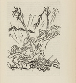 Richard Seewald. Untitled (Battle) (plate, [p. 37]) from the periodical  Zeit-Echo. Ein Kriegs-Tagebuch der Künstler, vol. 1, no. 3 (Oct 1914). 1914