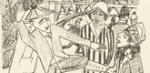 Max Beckmann. Ice Skating (Eislauf). (1922)