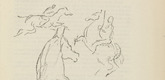 Friedrich Feigl. Untitled (Cavalryman) (plate, [p. 43]) from the periodical  Zeit-Echo. Ein Kriegs-Tagebuch der Künstler, vol. 1, no. 4 (Nov 1914). 1914