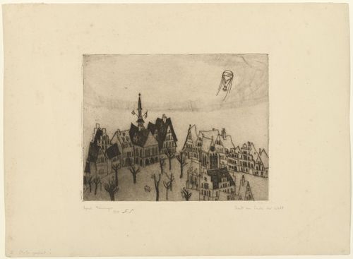 Lyonel Feininger. The Town at the End of the World (Die Stadt am Ende der Welt). 1910