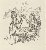Oskar Kokoschka. The Apple of Eve (Der Apfel der Eva) (plate 6) from The Bound Columbus (Der gefesselte Columbus). 1916 (executed 1913)