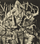 Otto Dix. Dance of Death 1917 (Dead Man Heights) [Totentanz anno 17 (Höhe Toter Mann)] from The War (Der Krieg). (1924)