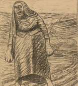 Ernst Barlach. Serbian Elegy (Serbische Elegie) (plate, p. 229) from the periodical Kriegszeit. Künstlerflugblätter, vol. 1, no. 57 (15 Nov 1915). 1915