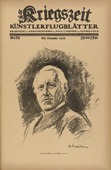 Max Liebermann. Ulrich v. Wilamowitz-Möllendorff (in-text plate, p. 231) from the periodical Kriegszeit. Künstlerflugblätter, vol. 1, no. 58 (Dec 1915). 1915