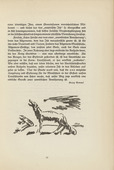 Alfred Heinrich Pellegrini. Untitled (Howling Wolf) (tailpiece, p. 55) from the periodical  Zeit-Echo. Ein Kriegs-Tagebuch der Künstler, vol. 1, no. 4 (Nov 1914). 1914
