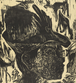 Ernst Ludwig Kirchner. Goatherd (Ziegenhirt). (1918)