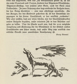 Alfred Heinrich Pellegrini. Untitled (Howling Wolf) (tailpiece, p. 55) from the periodical  Zeit-Echo. Ein Kriegs-Tagebuch der Künstler, vol. 1, no. 4 (Nov 1914). 1914