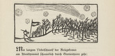Max Unold. Untitled (Sentry) (headpiece, p. 57) from the periodical  Zeit-Echo. Ein Kriegs-Tagebuch der Künstler, vol. 1, no. 5 (Dec 1914). 1914