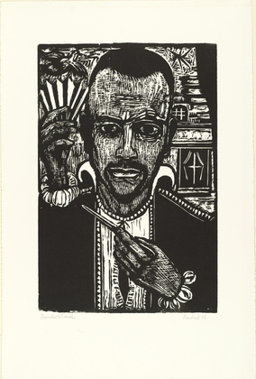 Erich Heckel. Magician (Memory of Paul Klee) (Zauberkünstler [Erinnerung an Paul Klee]). 1956