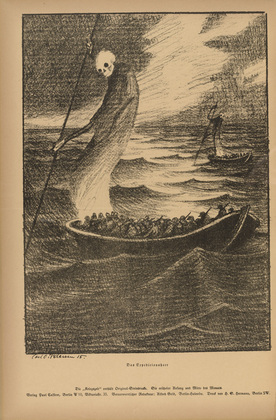 Carl Olof Petersen. The Expeditionary Force (Das Expeditionsheer) (plate, p. 234) from the periodical Kriegszeit. Künstlerflugblätter, vol. 1, no. 58 (Dec 1915). 1915