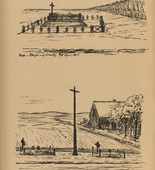 August Gaul. Soldiers' Graves in Poland (Soldatengräber in Polen) (plate, p. 235) from the periodical Kriegszeit. Künstlerflugblätter, vol. 1, no. 59 (Dec 1915). 1915