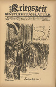 Max Liebermann. Extra, Extra! (Extrablatt) (in-text plate, p. 21) from the periodical Kriegszeit. Künstlerflugblätter, vol. 1, no. 6 (30 Sept 1914). 1914