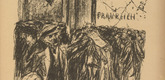 Max Liebermann. Extra, Extra! (Extrablatt) (in-text plate, p. 21) from the periodical Kriegszeit. Künstlerflugblätter, vol. 1, no. 6 (30 Sept 1914). 1914