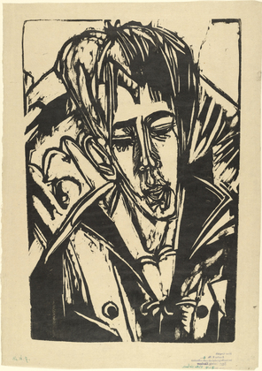 Ernst Ludwig Kirchner. Head of Hardt's Son (Kopf Sohn Hardt). (1915)