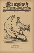 August Gaul. Compulsory Military Service Debate (Wehrpflichtdebatte) (in-text plate, p. 239) from the periodical Kriegszeit. Künstlerflugblätter, vol. 1, no. 60 (Jan 1916). 1916