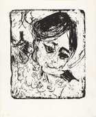 Ernst Ludwig Kirchner. Peasant's Daughter (Bauerntochter). (1919)