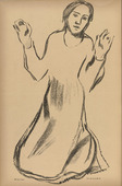 Hedwig Weiss. Longing (Sehnsucht) (plate, p. 240) from the periodical Kriegszeit. Künstlerflugblätter, vol. 1, no. 60 (Jan 1916). 1916