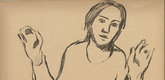 Hedwig Weiss. Longing (Sehnsucht) (plate, p. 240) from the periodical Kriegszeit. Künstlerflugblätter, vol. 1, no. 60 (Jan 1916). 1916
