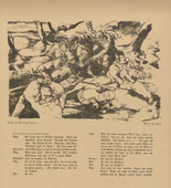 Willy Jaeckel. Headpiece (p. 241) from the periodical Kriegszeit. Künstlerflugblätter, vol. 1, no. 60 (Jan 1916). 1916