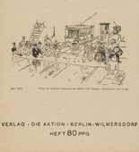 E. Anger, Lisa Pasedag. Die Aktion, vol. 9, no. 10/11. March 15, 1919