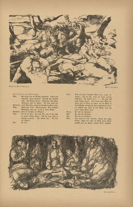Willy Jaeckel. Headpiece (p. 241) from the periodical Kriegszeit. Künstlerflugblätter, vol. 1, no. 60 (Jan 1916). 1916