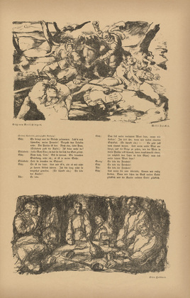 Otto Hettner. Tailpiece (p. 241) from the periodical Kriegszeit. Künstlerflugblätter, vol. 1, no. 60 (Jan 1916). 1916