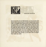 Vasily Kandinsky. Vignette next to "Adventure" (Vignette bei "Abenteuer") (headpiece, folio 45 verso) from Klänge (Sounds). (1913)