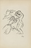 Friedrich Feigl. Untitled (Wailing Woman) (plate [p. 97]) from the periodical  Zeit-Echo. Ein Kriegs-Tagebuch der Künstler, vol. 1, no. 7 (Jan 1915). 1915