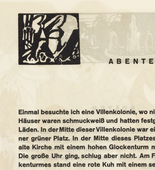Vasily Kandinsky. Vignette next to "Adventure" (Vignette bei "Abenteuer") (headpiece, folio 45 verso) from Klänge (Sounds). (1913)