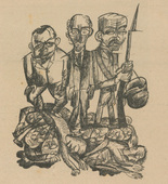 Lisa Pasedag, Franz Wilhelm Seiwert, Wilhelm Schuler, Erich Goldbaum, Erich Gehre. Die Aktion, vol. 9, no. 14/15. April 19, 1919