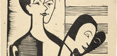 Ernst Ludwig Kirchner. Self-Portrait with Erna (Selbstbildnis mit Erna). (1933)