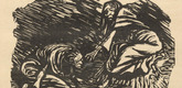 Ernst Barlach. Elise, kneeling before her Mother (Elise, kniend vor der Mutter) (in-text plate, page 35) from Der Findling (The Foundling). 1922 (executed 1921)