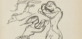Friedrich Feigl. Untitled (Wailing Woman) (plate [p. 97]) from the periodical  Zeit-Echo. Ein Kriegs-Tagebuch der Künstler, vol. 1, no. 7 (Jan 1915). 1915
