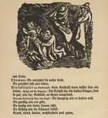 Ernst Barlach. Group of Several Figures (Gruppe aus mehreren Figuren) (in-text plate, page 42) from Der Findling (The Foundling). 1922 (executed 1921)
