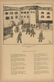 József Arpád Murmann. Experiences of a Civilian Prisoner in France: Admission (Erlebnisse eines Zivilgefangenen in Frankreich: Einlieferung) (headpiece, p. 244) from the periodical Kriegszeit. Künstlerflugblätter, vol. 1, no. 61 (Jan 1916). 1916