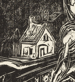 Ernst Ludwig Kirchner. Königstein Railroad Station in the Taunus (Bahnhof Königstein im Taunus). (1916)