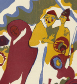 Vasily Kandinsky. All Saints' Day (Allerheiligen) (plate, folio 46) from Klänge (Sounds). (1913)