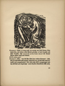 Ernst Barlach. An Honest Man Must Go and Beg: Sorrow and Elise (Ein braver Mann muß gehn und betteln: Kummer und Elise) (in-text plate, page 53) from Der Findling (The Foundling). 1922 (executed 1921)