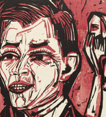 Ernst Ludwig Kirchner. Portrait of Will Grohmann, Large (Brustbild Grohmann, gross). (1924)