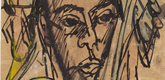 Ernst Ludwig Kirchner. Self-Portrait with Pipe (Selbstbildnis mit Pfeife). (July 23, 1914)