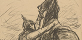 Max Liebermann. Come on, Comrades, to the Horses, to the Horses (Wohlauf, Kameraden, aufs pferd, aufs pferd) (plate, p. 22) from the periodical Kriegszeit. Künstlerflugblätter, vol. 1, no. 6 (30 Sept 1914). 1914