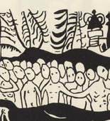 Vasily Kandinsky. The Baptized (Täuflinge) (plate, folio 47) from Klänge (Sounds). (1913)